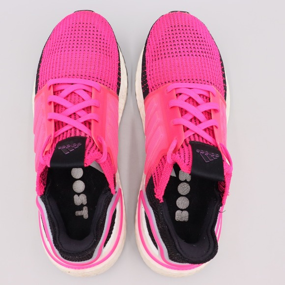 adidas UltraBoost 19 Women's Size 8 US Shock Pink Knit Athletic Running Shoes - Picture 7 of 8